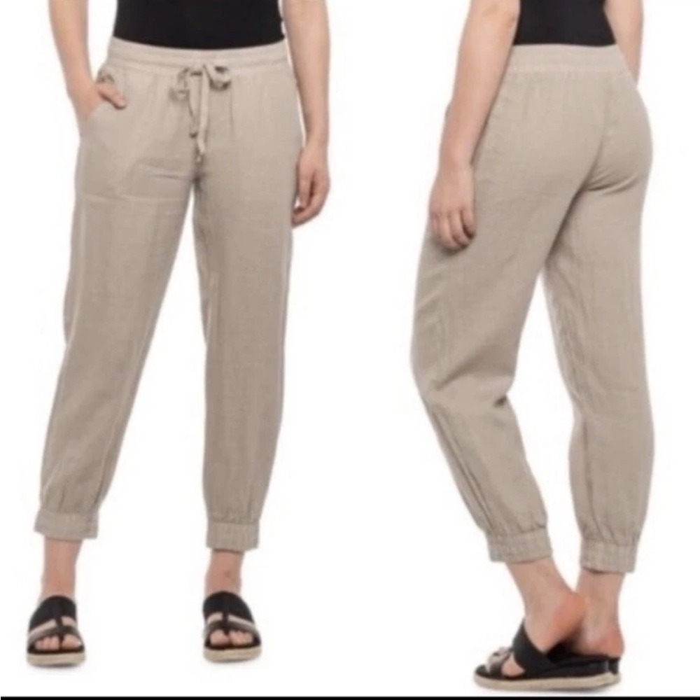Anthropologie Cloth & Stone Jogger Pants Womens M Tencel-Blend Pocket Drawstring